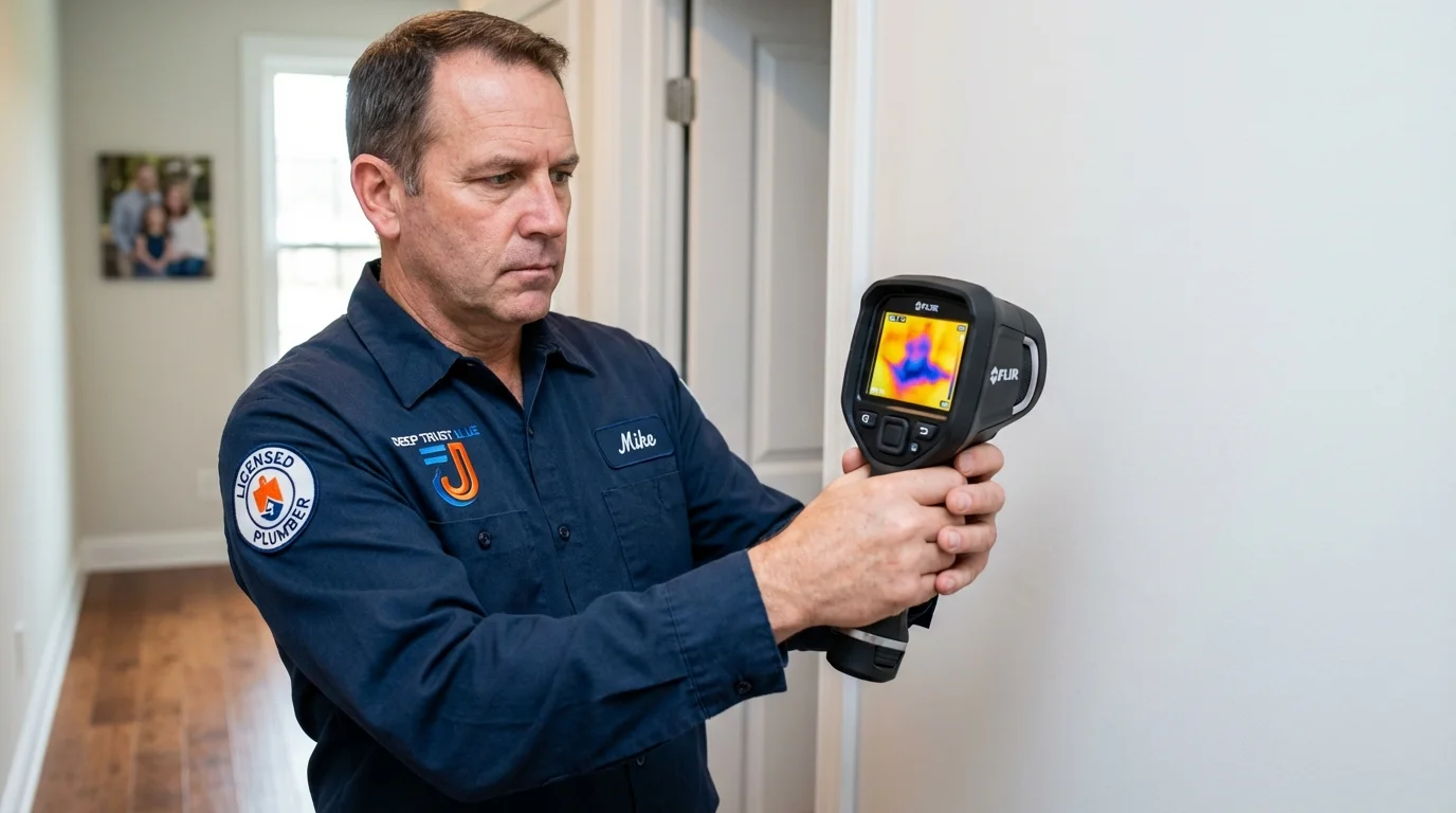 Thermal imaging leak detection by Johns Plumbing LLC in Watkins Glen